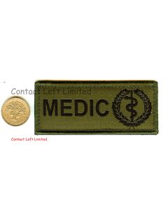 Olive Green Velcro Ubacs Patrol Medics Patch