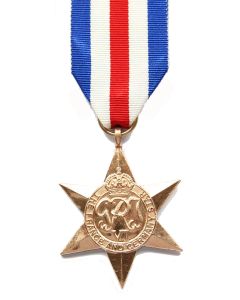 France and Germany Star Miniature Medal + Ribbon