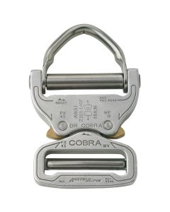 AustriAlpin 45mm / 1.75" Chrome Ansi Cobra Buckle and D Ring - FX45AVD