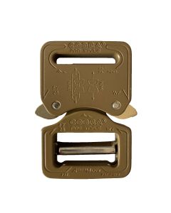 AustriAlpin Pro Style 25mm / 1" Coyote Brown Cobra Buckle - Male Adjustable Female Fixed FY25CVF