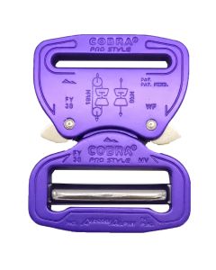 AustriAlpin 38mm / 1.5" Blue Cobra Buckle - Male Adjustable Female Fixed FC38BVF on multicam