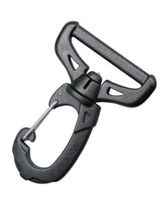 25mm Duraflex Black Ghost Eye Plasti-Metallic Swivel Snap Hook 