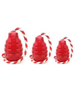 USA-K9 Grenade Reward Toy With Rope - Red