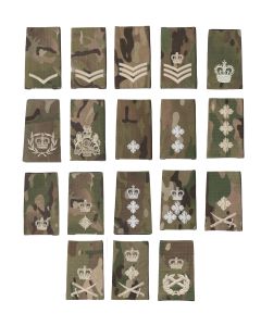 Multicam / MTP Rank Slide Epaulette - Ivory Thread  (All Ranks)