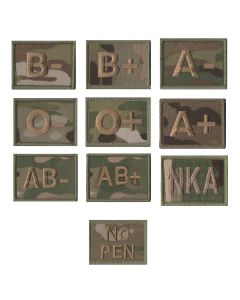 MTP Blood Group Patch (VELCRO® Brand Hook Backed)