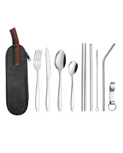 9-piece-travel-cutlery-set-with-black-pouch