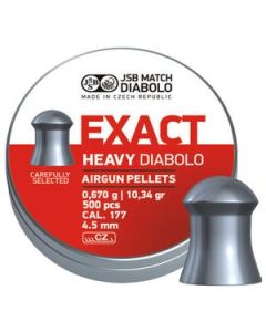 JSB Exact Heavy .177 Pellets, Tin of 500