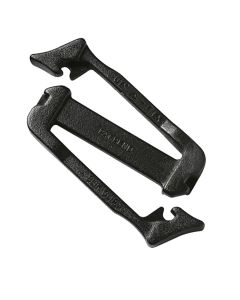 Black DURAFLEX Siamese SLIK CLIP 1" / 25mm