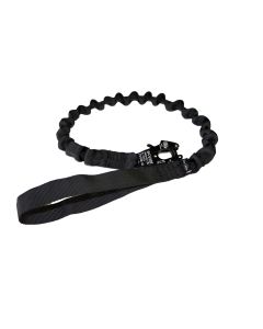 UKOM Enhanced Bungee Frog Dog Lead with Traffic Handle - Black
