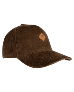 Jack Pyke Cord Baseball Hat – Brown 5-Panel Corduroy Cap