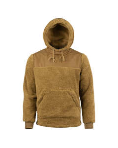 Jack Pyke Sherpa Fleece Hoodie Gen 2 – Camel Brown Deep Pile Fleece Hoodie
