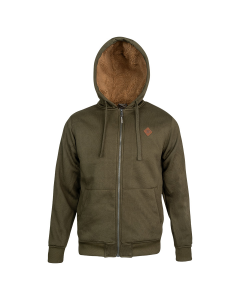 Jack Pyke Yakka Hoodie Green – Sherpa Lined Full Zip Outdoor Hooded Jacket