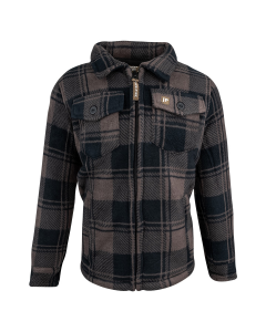 Jack Pyke Junior Tundra Shirt – Brown Check Fleece-Lined Outdoor Shirt
