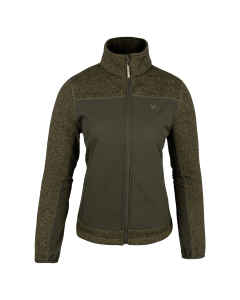 Jack Pyke Ladies Hybrid Jacket – Green Mélange Softshell Fleece