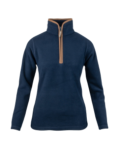 Jack Pyke ladies fleece pullover navy front view