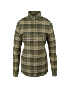 Jack Pyke Ladies Bleasdale Heavy Flannel Shirt – Green Brushed Cotton Country Shirt