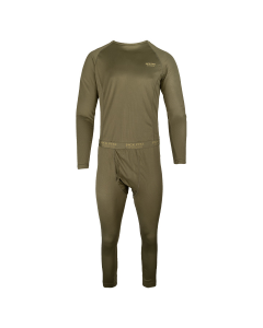 Jack Pyke Base Layer Set – Green Lightweight Thermal Top and Bottoms