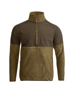 Jack Pyke Bleasdale half zip fleece dark mustard front view