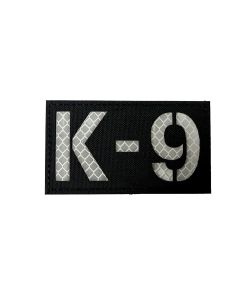 K9 Patch – Laser Cut Velcro ID for Working Dog's or Handlers (Silver Background)