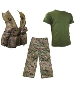Kids Pack 6 HMTC Trousers, Action Vest & Olive T-shirt 