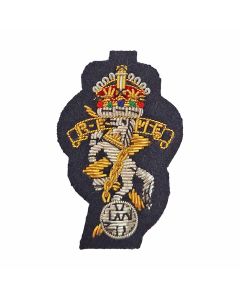 REME Wire Embroidered Cap / Beret Badge Kings Crown (Navy Blue) 