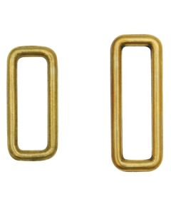 Kong Rectangular Ring Bronze Natural 108