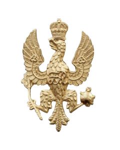 Kings Royal Hussars All Ranks issue Cap Badge Bead gilt & burnished