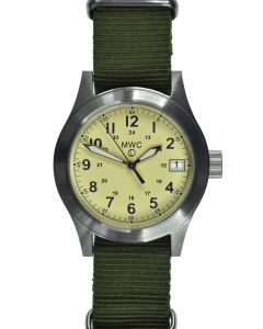 MWC Classic 100m Water Resistant Watch - Limited Edition with Cream Dial & 24 Jewel Automatic Movement