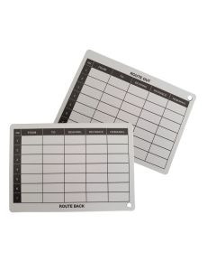 A6 - Printed ROUTE CARD Plastic Battle Slate Card (Double Sided)