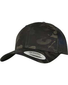 flexfit multicam black trucker hat mesh cap