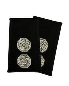 PAIR UK Watch Manager Rank Epaulettes – (Silver Embroidery on Black)