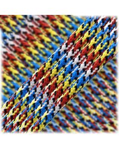 Polyester-Paracord-multicoloured-yellow-red-blue-white-