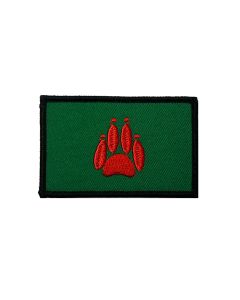 Army Dog Unit (Northern Ireland Patch) - Red Paw on Green 