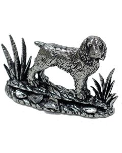Pewter-L-Figurine-Spaniel-Front-View