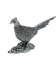 Pewter-XL-Figurine-Standing-Pheasant-Front-View