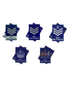 Pair RAFAC NCO SNCO WO Rank Slides KINGS CROWN 