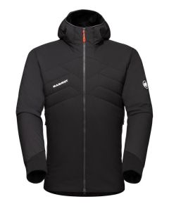 Mammut Rime Light IN Flex Hooded Jacket - Men - Black - Athletic Fit
