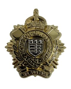 Official Royal Logistic Corps RLC OR's Metal Kings Crown Cap / Beret Badge