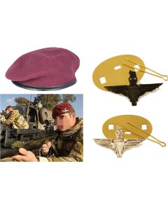 Parachute Regiment Maroon Beret with Official Cap Badge