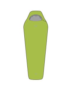 Highlander-Lime-Green-ZETA-50-Sleeping-Bag-Main-View