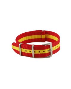 Spain Flag NATO G10 Nylon Military Watch Strap