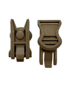 FMA Tan Swivel Clips for Tactical Helmet Rails