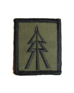 Black on Green Recce Tree Badge - Reconnaissance Corp Platoon Troop TRF