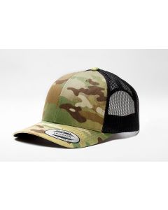 Official Flexfit RETRO Trucker Snapback Cap - Crye Multicam