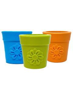 Sodapup-Flowerpot-green-and-terracotta-orange-in-view
