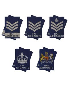 Pair RAFAC NCO SNCO WO Rank Slides KINGS CROWN 