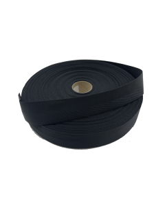Black Herringbone V Twill 38mm / 1.5" Webbing