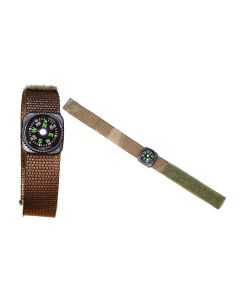 Military Multi Terrain Pattern Survival Watch Strap Compass pair
