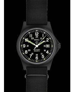 MWC G10LM 12/24 Cover Non Reflective Black PVD Military Watch