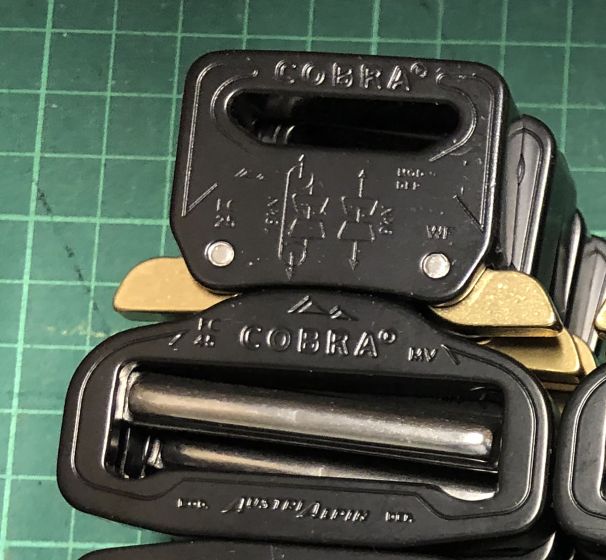 AustriAlpin 45mm Adjustable to 25mm Big Clips Hybrid Black Cobra Buckle